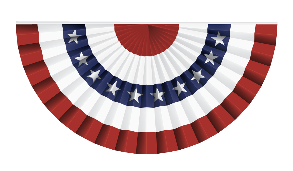 American Flag Star Banner Vector Illustrations