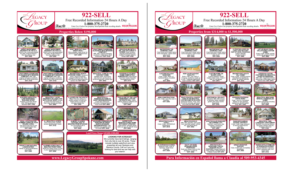 Homes & Land Ad The Legacy Group