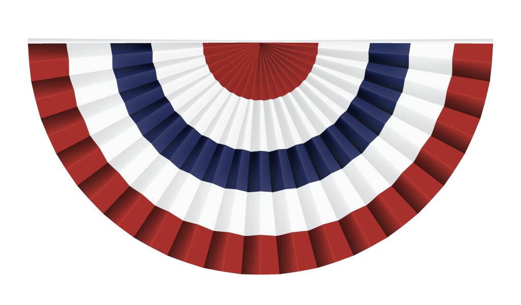 American Flag Banner Vector Illustration